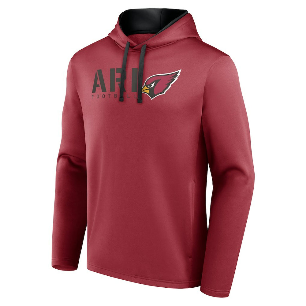 Arizona Cardinals  Logo Athletic Head Start Pullover Hoodie