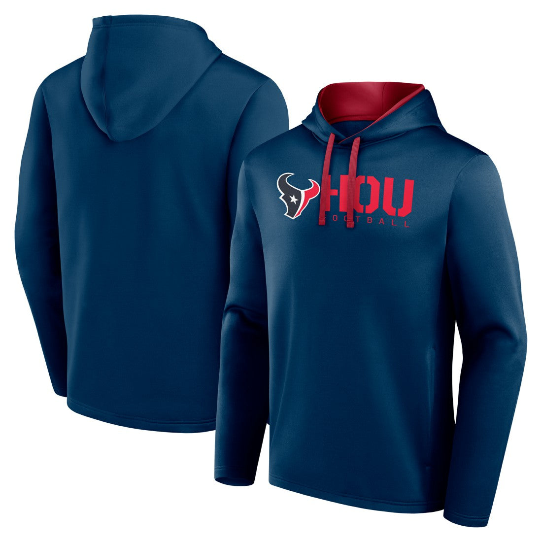 Houston Texans  Logo Athletic Head Start Pullover Hoodie