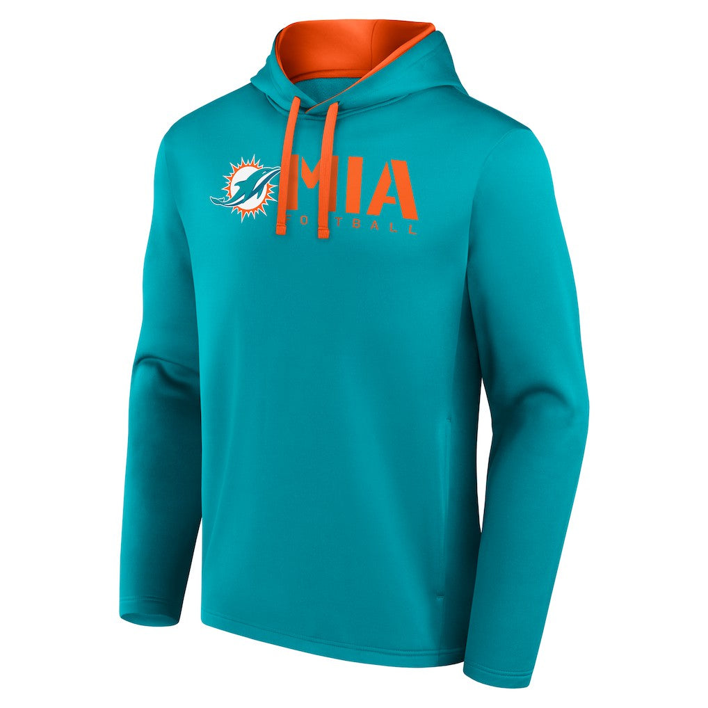 Miami Dolphins  Logo Athletic Head Start Pullover Hoodie