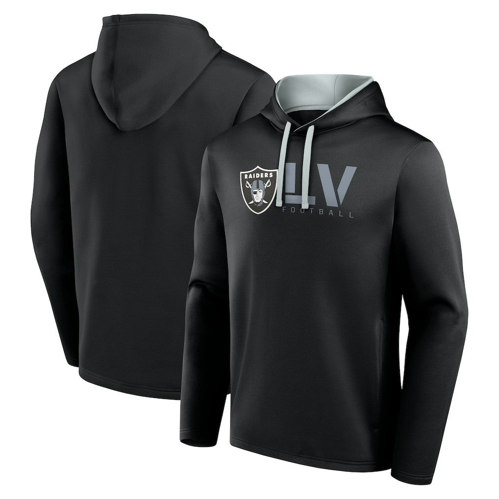 Las Vegas Raiders  Logo Athletic Head Start Pullover Hoodie