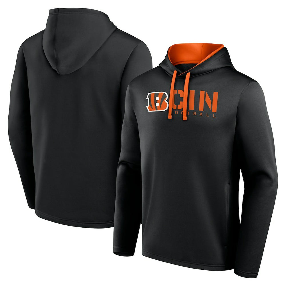 Cincinnati Bengals  Logo Athletic Head Start Pullover Hoodie