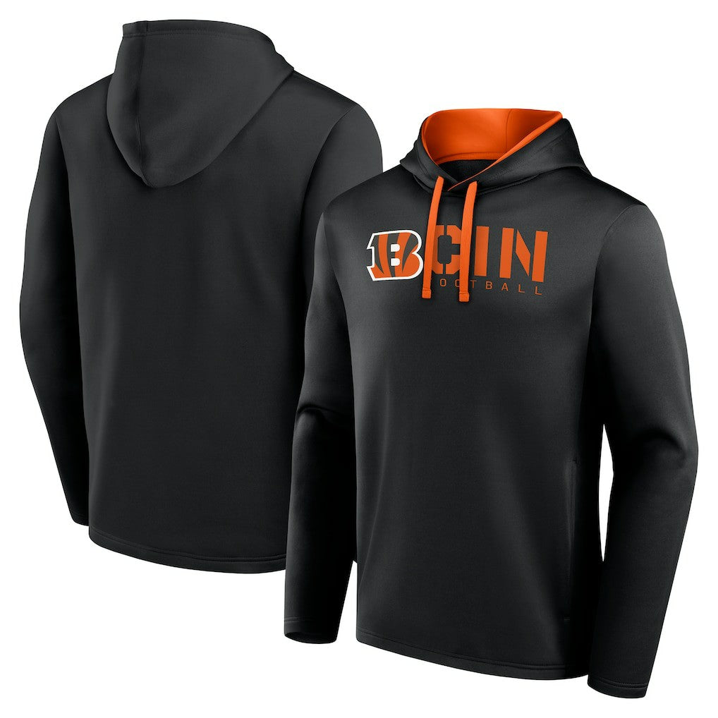 Cincinnati Bengals  Logo Athletic Head Start Pullover Hoodie