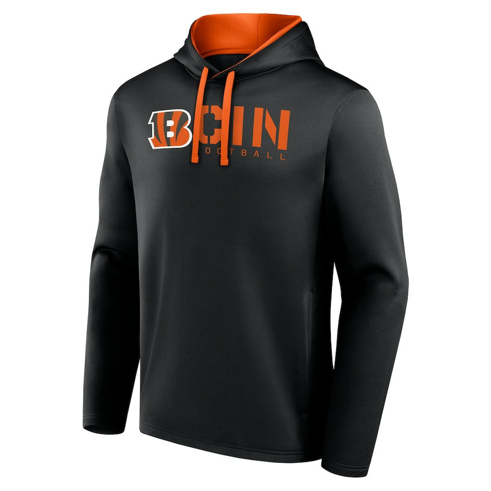 Cincinnati Bengals  Logo Athletic Head Start Pullover Hoodie
