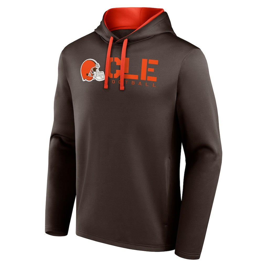 Cleveland Browns  Logo Athletic Head Start Pullover Hoodie