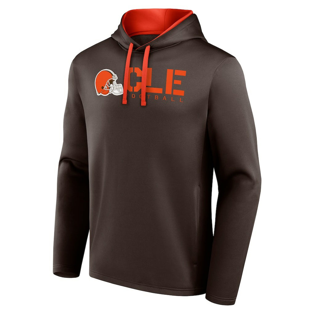 Cleveland Browns  Logo Athletic Head Start Pullover Hoodie