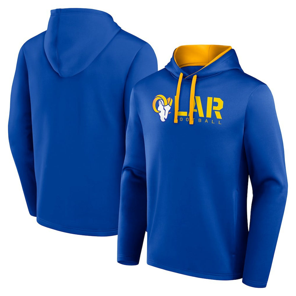 Los Angeles Rams  Logo Athletic Head Start Pullover Hoodie