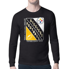 Pittsburgh Steelers  Starter Shield Logo Long Sleeve T-Shirt