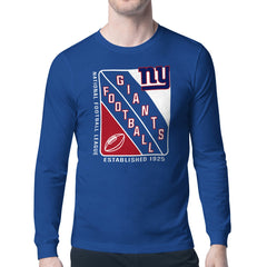 New York Giants  Starter Shield Logo Long Sleeve T-Shirt