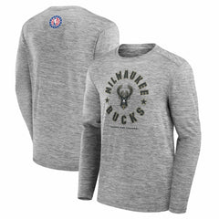 Milwaukee Bucks NBA Hoops for Troops Long Sleeve T-Shirt Online