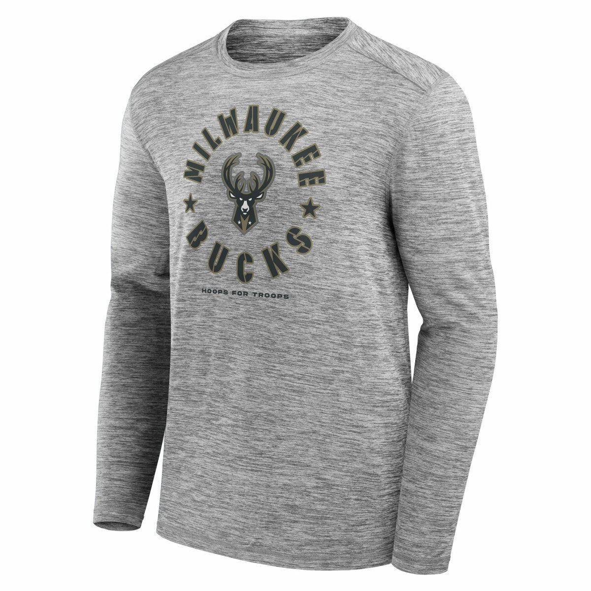 Milwaukee Bucks NBA Hoops for Troops Long Sleeve T-Shirt Online