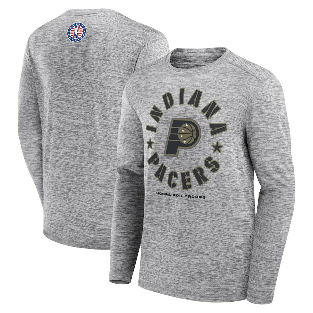 Indiana Pacers NBA Hoops for Troops Long Sleeve T-Shirt On Sale