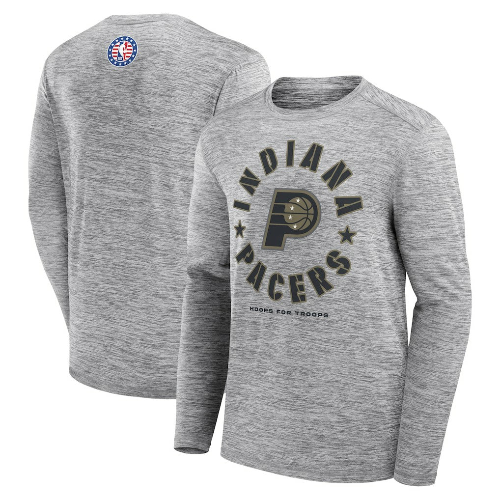 Indiana Pacers NBA Hoops for Troops Long Sleeve T-Shirt On Sale