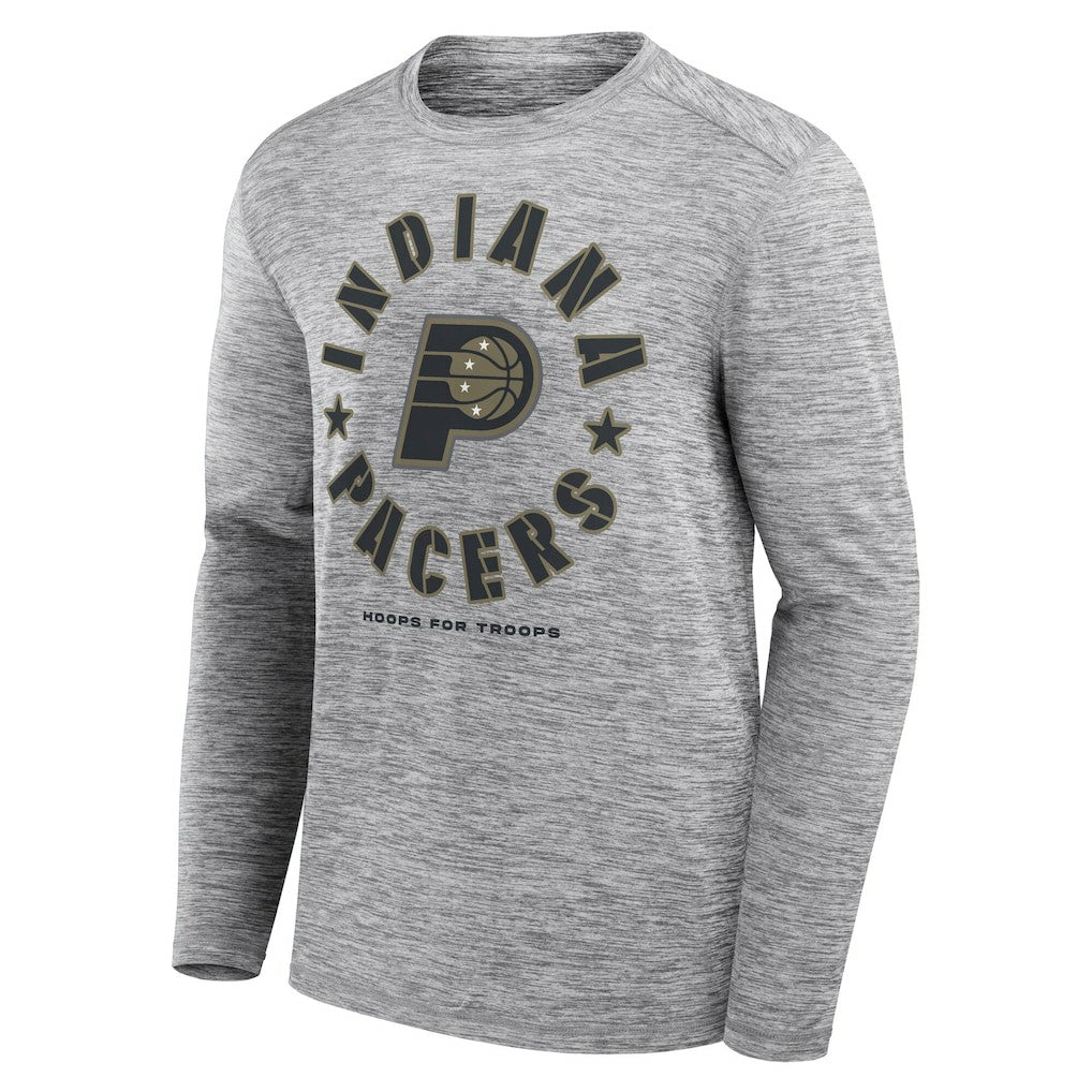Indiana Pacers NBA Hoops for Troops Long Sleeve T-Shirt On Sale