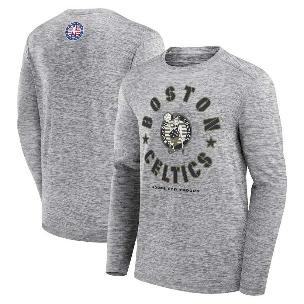 Boston Celtics NBA Hoops for Troops Long Sleeve T-Shirt For Sale