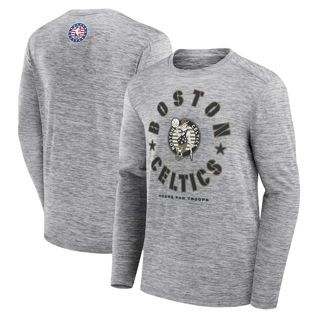 Boston Celtics NBA Hoops for Troops Long Sleeve T-Shirt For Sale