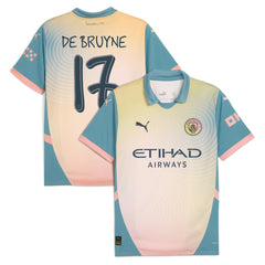 Kevin De Bruyne Manchester City 2024/25 Fourth Replica Player Jersey Blue - Puma
