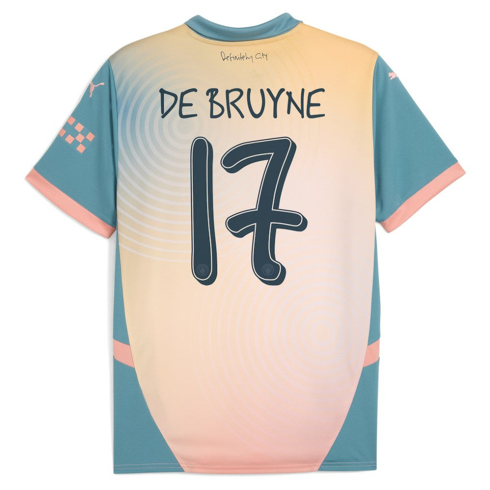 Kevin De Bruyne Manchester City 2024/25 Fourth Replica Player Jersey Blue - Puma