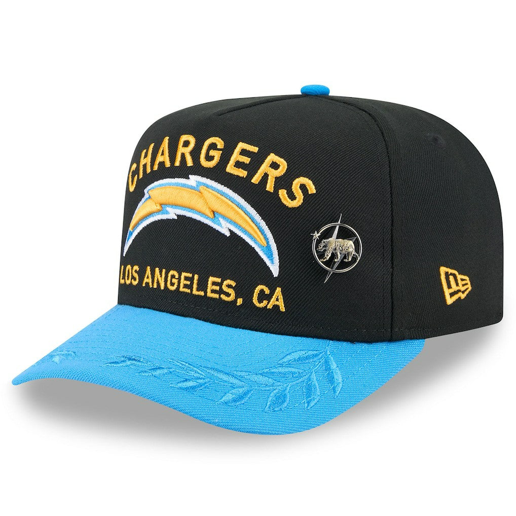Los Angeles Chargers New Era 2025 NFL Draft On Stage A-Frame 59FIFTY Fitted Hat