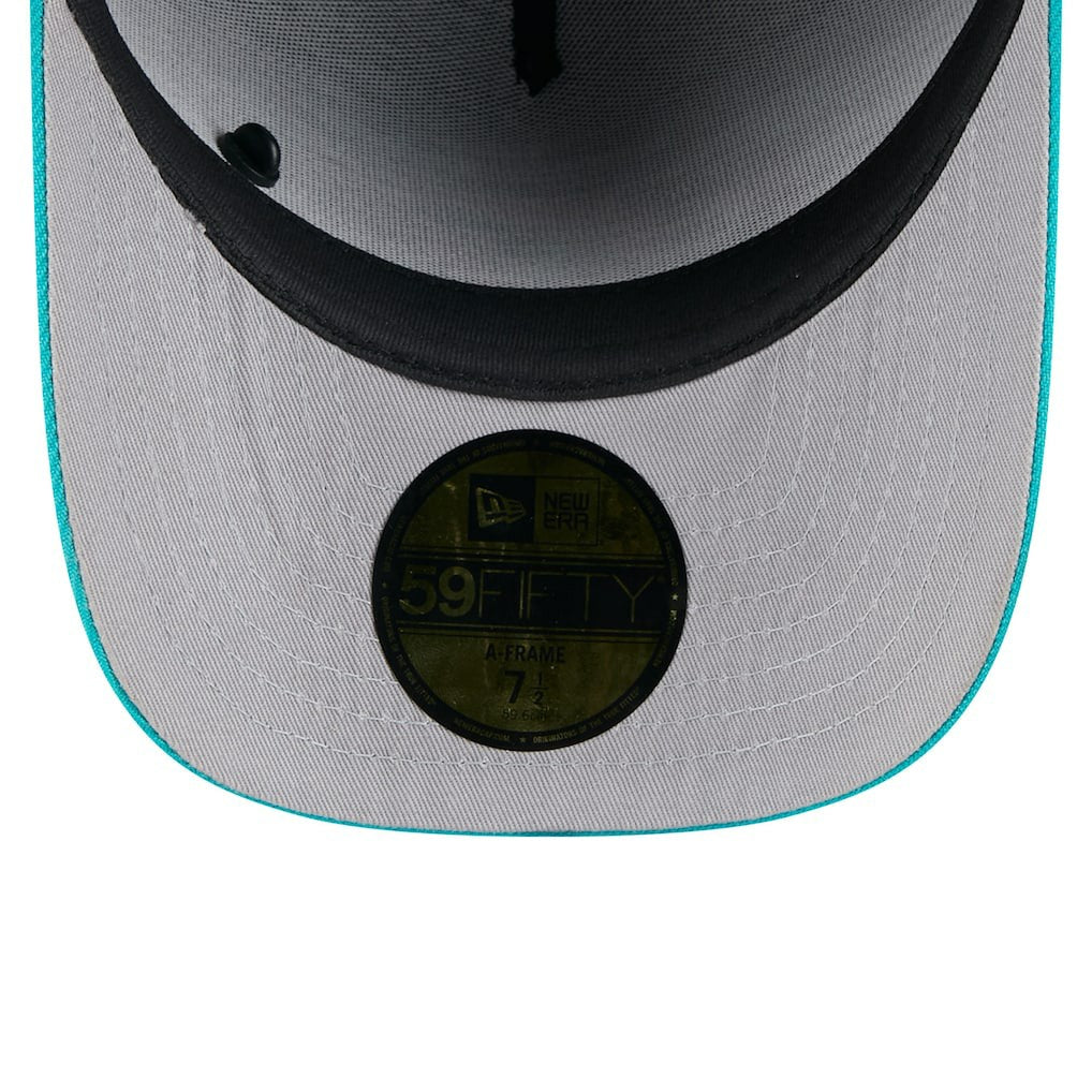 Miami Dolphins New Era 2025 NFL Draft On Stage A-Frame 59FIFTY Fitted Hat