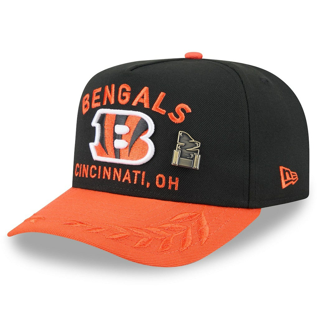 Cincinnati Bengals New Era 2025 NFL Draft On Stage A-Frame 59FIFTY Fitted Hat