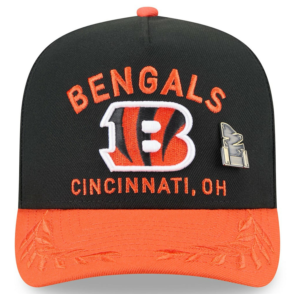 Cincinnati Bengals New Era 2025 NFL Draft On Stage A-Frame 59FIFTY Fitted Hat