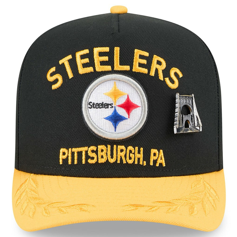 Pittsburgh Steelers New Era 2025 NFL Draft On Stage A-Frame 59FIFTY Fitted Hat