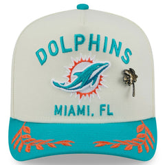 Miami Dolphins New Era 2025 NFL Draft A-Frame 59FIFTY Fitted Hat