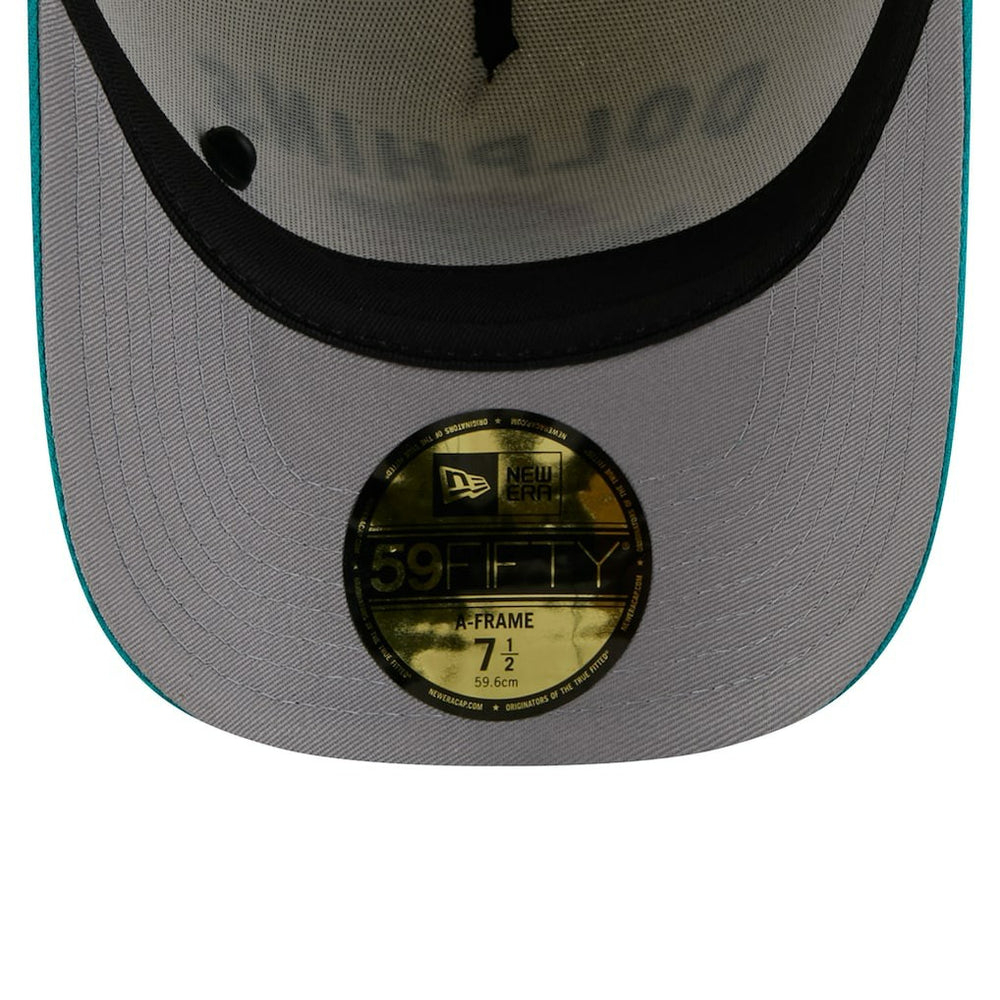 Miami Dolphins New Era 2025 NFL Draft A-Frame 59FIFTY Fitted Hat