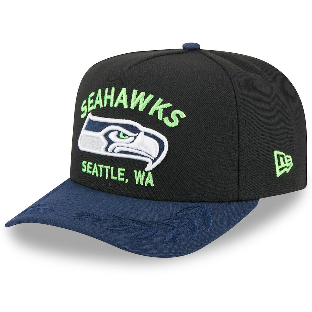 Seattle Seahawks New Era 2025 NFL Draft A-Frame 9FIFTY Snapback Hat