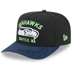Seattle Seahawks New Era 2025 NFL Draft A-Frame 9FIFTY Snapback Hat