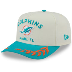 Miami Dolphins New Era 2025 NFL Draft A-Frame 9FIFTY Snapback Hat