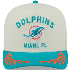 Miami Dolphins New Era 2025 NFL Draft A-Frame 9FIFTY Snapback Hat