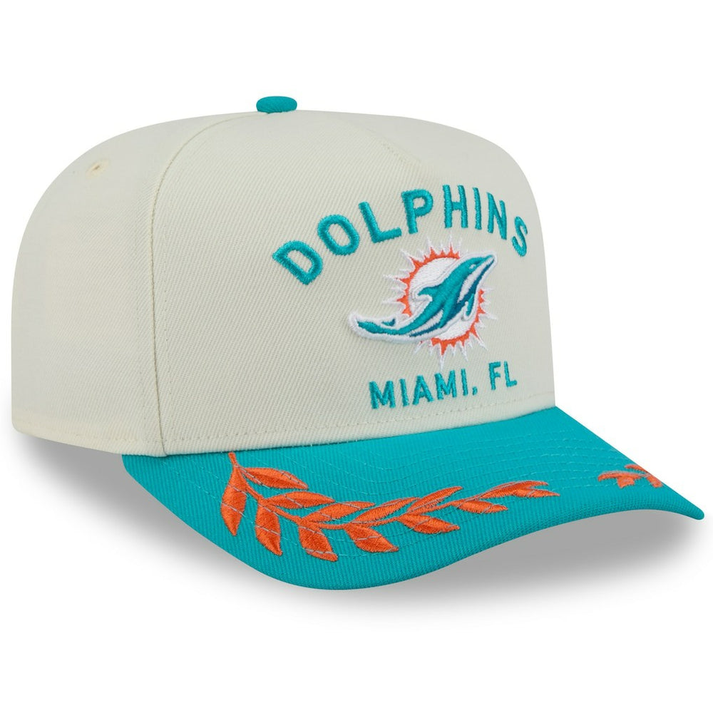 Miami Dolphins New Era 2025 NFL Draft A-Frame 9FIFTY Snapback Hat
