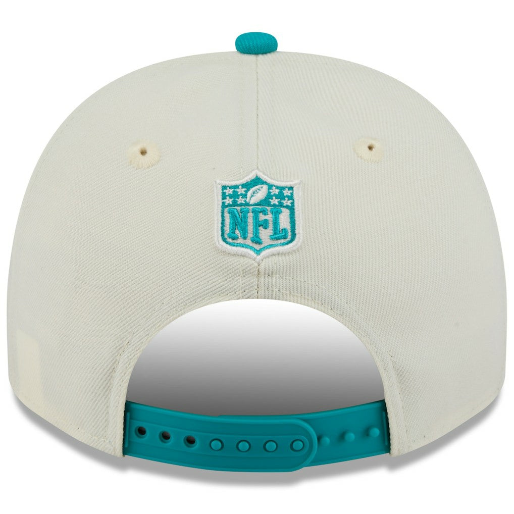 Miami Dolphins New Era 2025 NFL Draft A-Frame 9FIFTY Snapback Hat