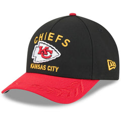 Kansas City Chiefs New Era 2025 NFL Draft 9FORTY A-Frame M-Crown Adjustable Hat
