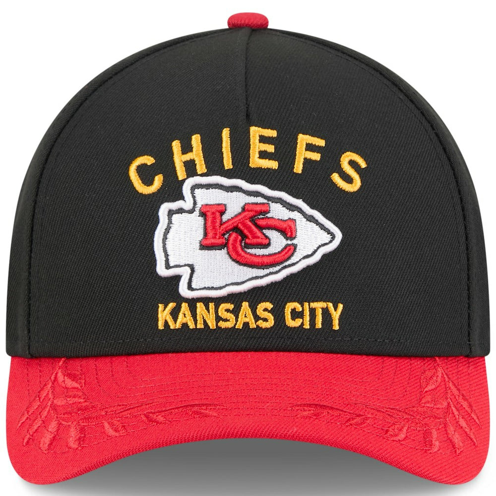 Kansas City Chiefs New Era 2025 NFL Draft 9FORTY A-Frame M-Crown Adjustable Hat