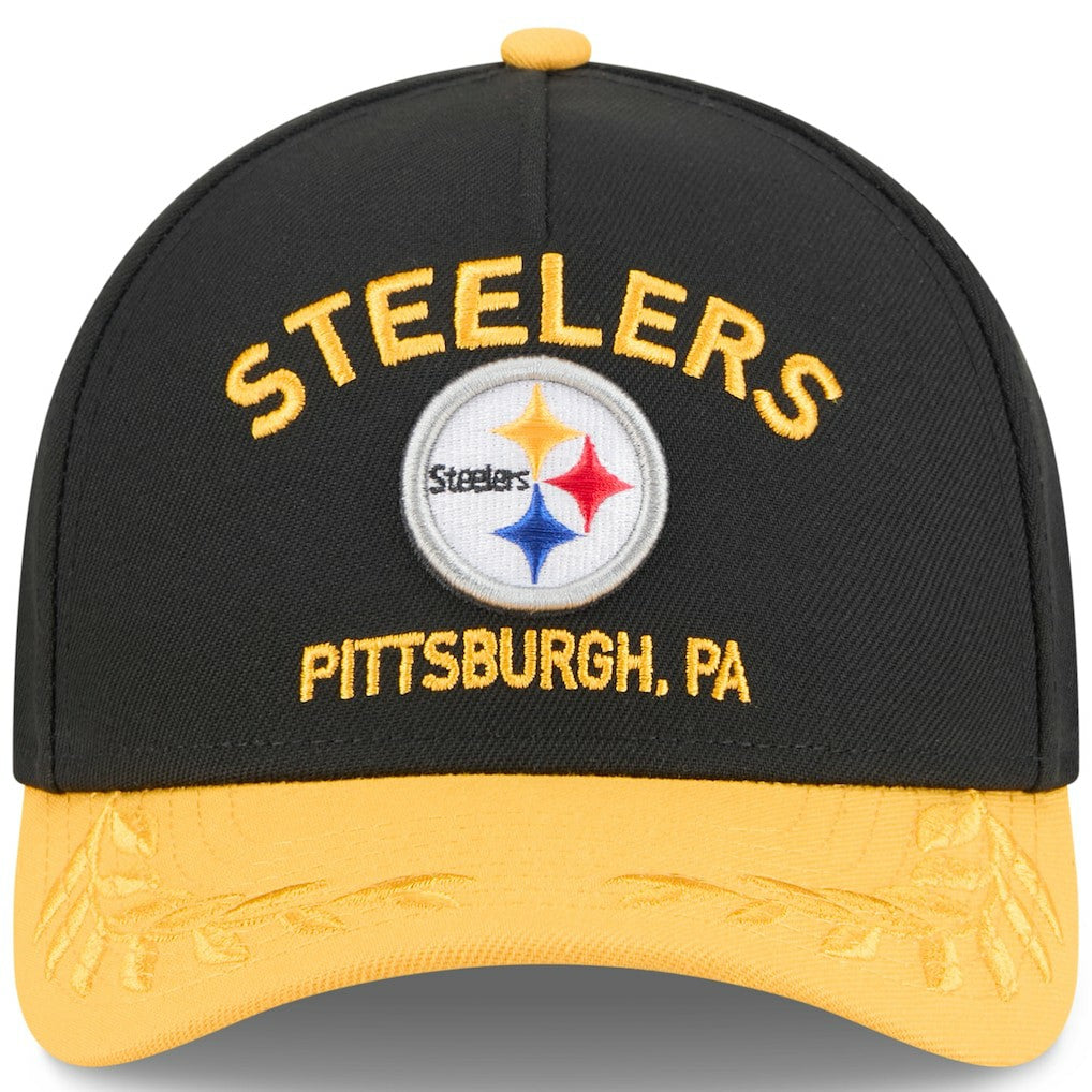 Pittsburgh Steelers New Era 2025 NFL Draft 9FORTY A-Frame M-Crown Adjustable Hat