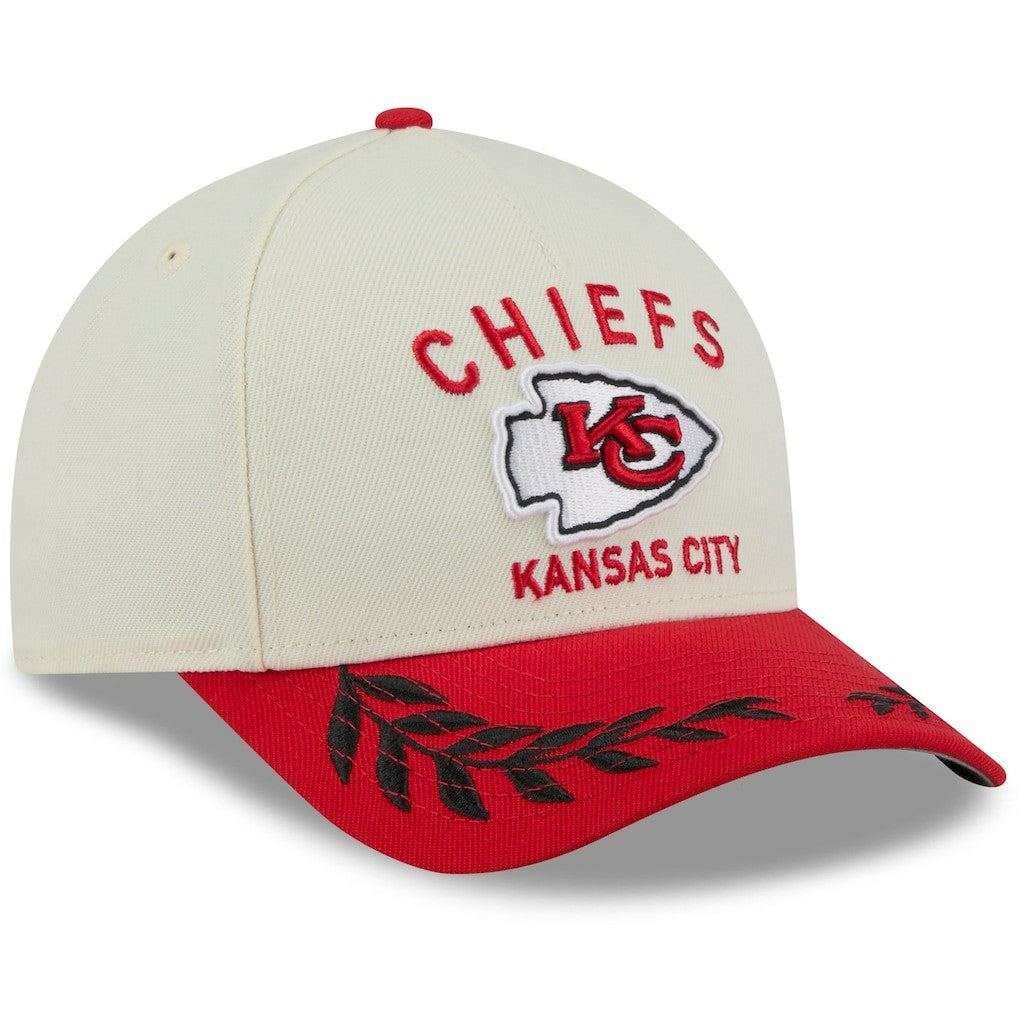 Kansas City Chiefs New Era 2025 NFL Draft 9FORTY A-Frame M-Crown Adjustable Hat