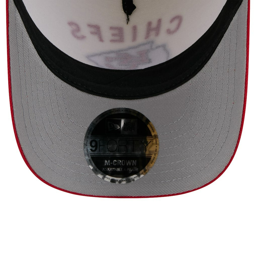 Kansas City Chiefs New Era 2025 NFL Draft 9FORTY A-Frame M-Crown Adjustable Hat