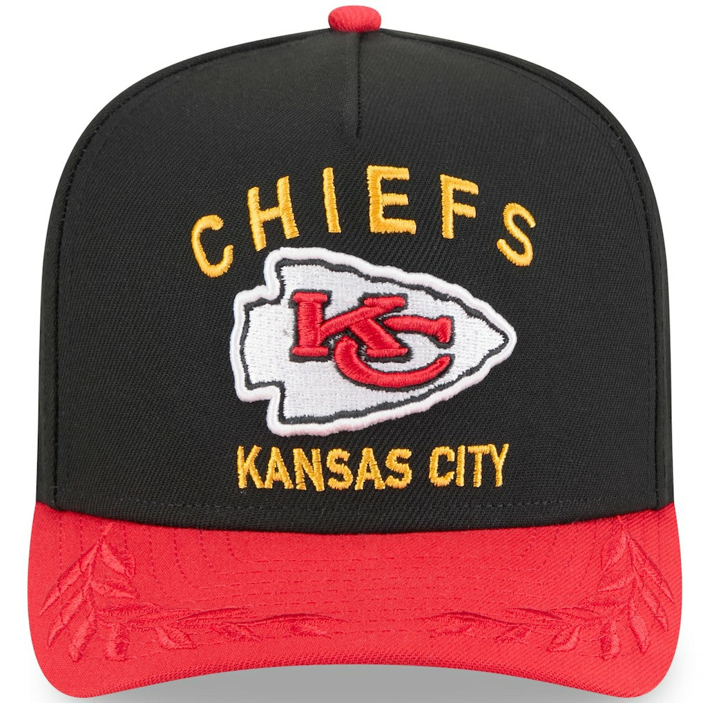 Kansas City Chiefs New Era Youth 2025 NFL Draft A-Frame 9FIFTY Snapback Hat