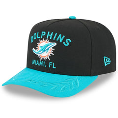 Miami Dolphins New Era Youth 2025 NFL Draft A-Frame 9FIFTY Snapback Hat