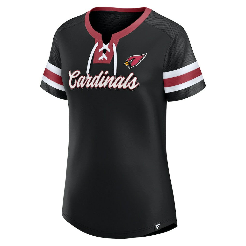 Arizona Cardinals Fanatics Women's Original State Lace-Up T-Shirt