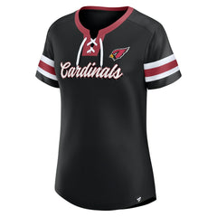 Arizona Cardinals Fanatics Women's Original State Lace-Up T-Shirt