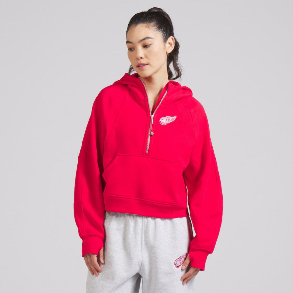 Detroit Red Wings lululemon Women's Scuba Oversized Half-Zip Hoodie On Sale