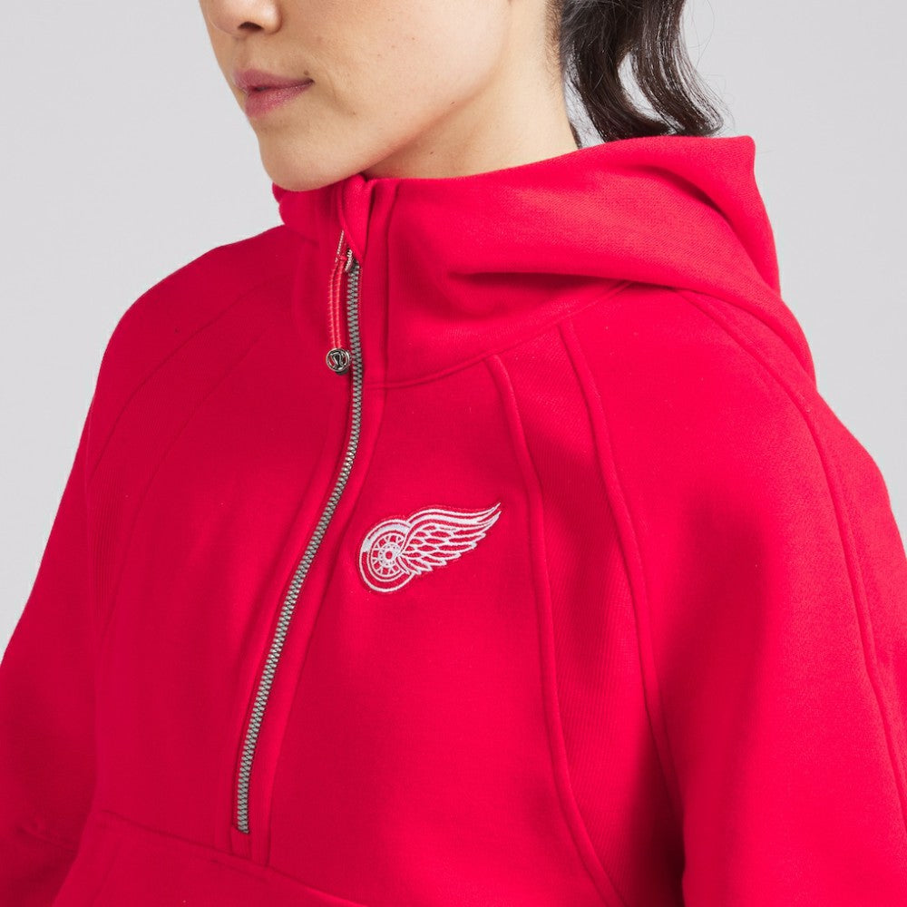 Detroit Red Wings lululemon Women's Scuba Oversized Half-Zip Hoodie On Sale