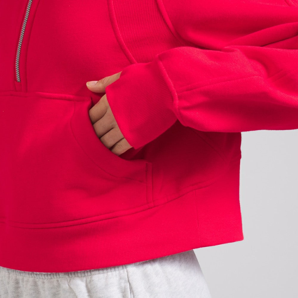 Detroit Red Wings lululemon Women's Scuba Oversized Half-Zip Hoodie On Sale