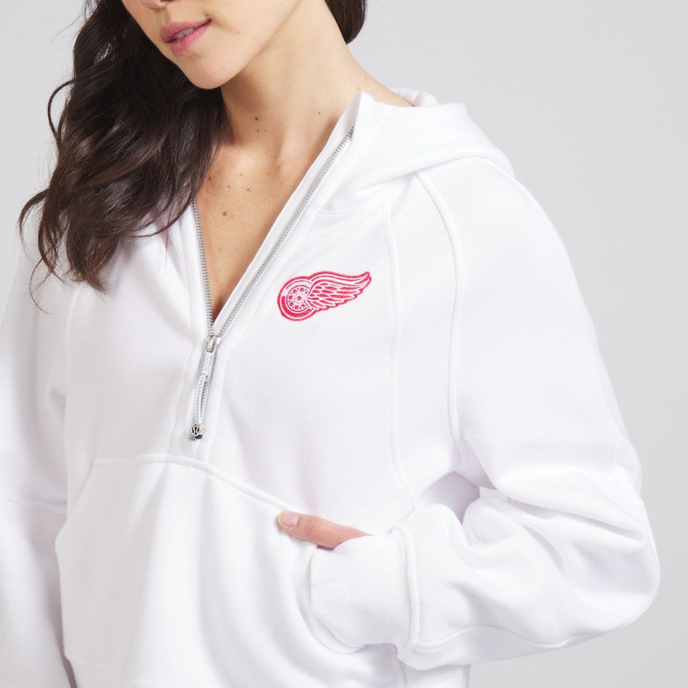 Detroit Red Wings lululemon Women's Scuba Oversized Half-Zip Hoodie For Sale