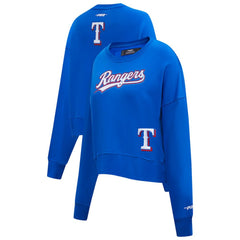 Texas Rangers Pro Standard Women's Game Day Classics Crewneck Pullover Sweatshirt | MLB For sale