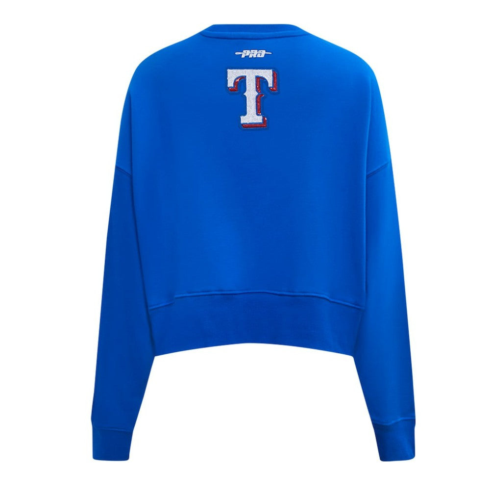 Texas Rangers Pro Standard Women's Game Day Classics Crewneck Pullover Sweatshirt | MLB For sale