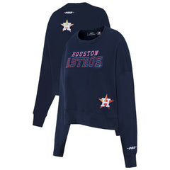 Houston Astros Pro Standard Women's Game Day Classics Crewneck Pullover Sweatshirt | MLB For sale
